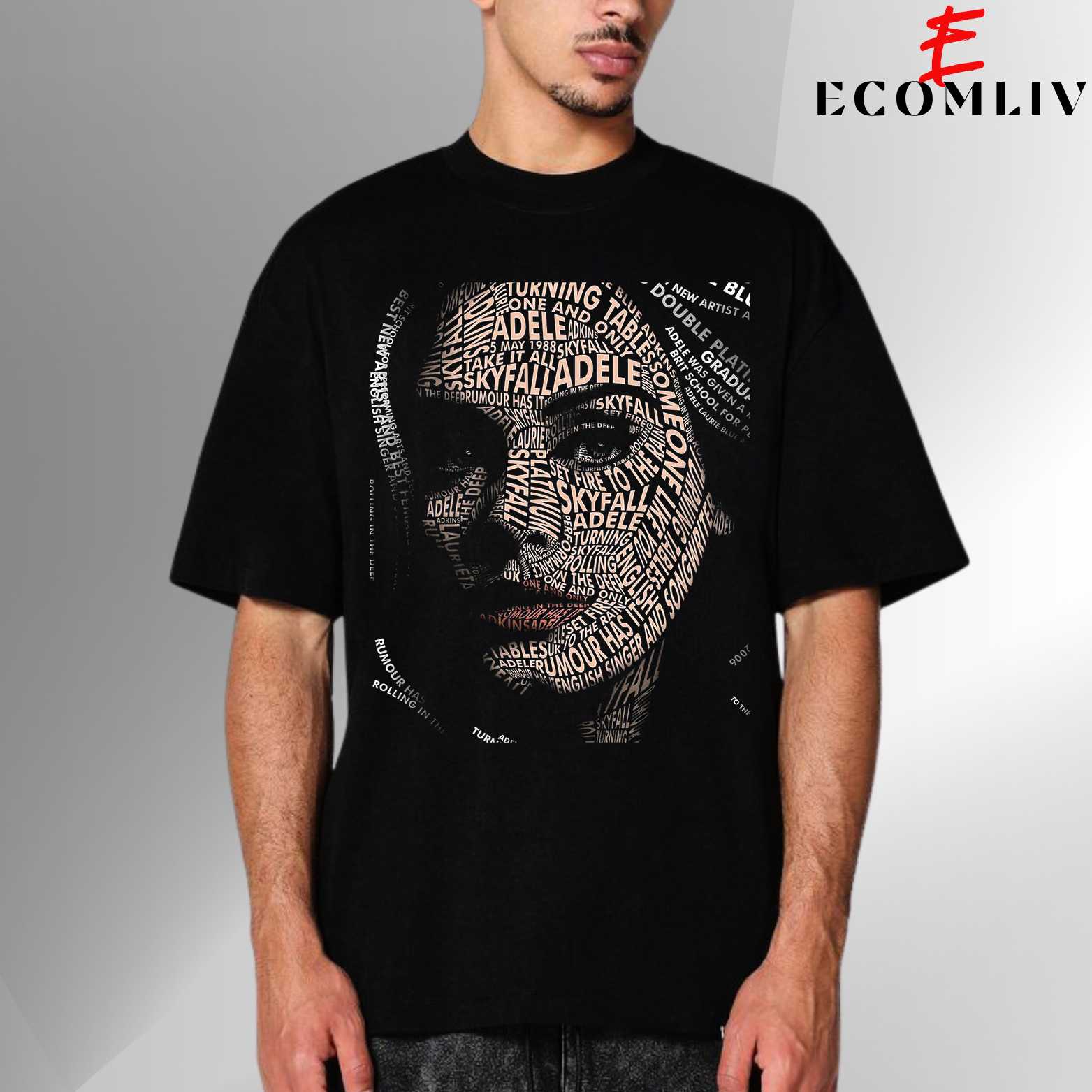 Adele Face Graphic Tee, Unisex T-Shirt, Streetwear Fashion Outfit